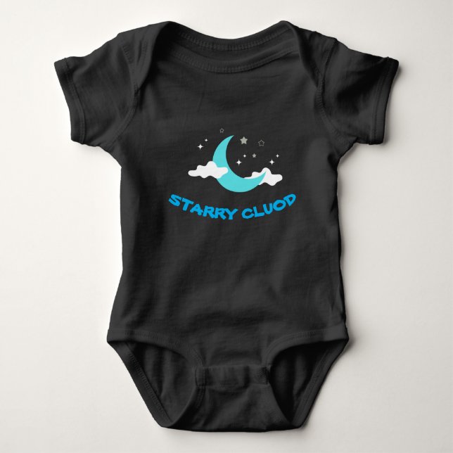Vêtements de bébé mignons Body noir (Devant)
