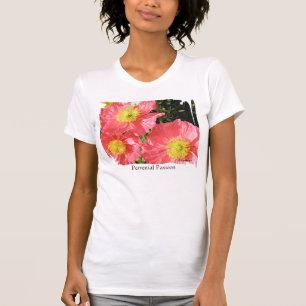 Vêtements de la passion vivace Poppies T-shirt ros