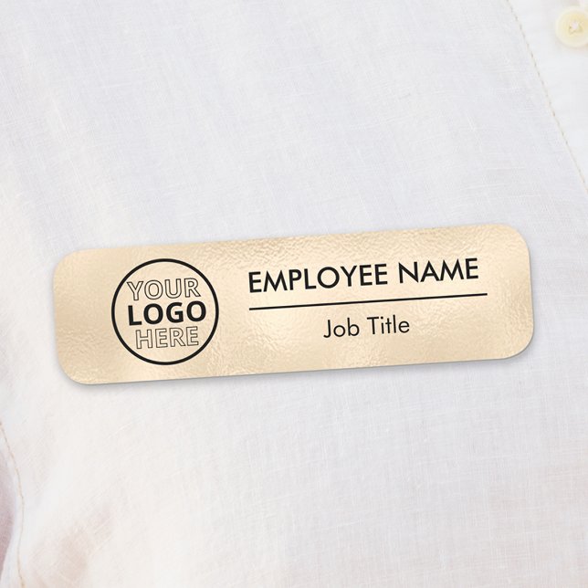 Vêtements de l'employé d'or Nom Badge Sécurité Pin (Gold Employee Clothes Name Badge Safety Pin Magnet
)