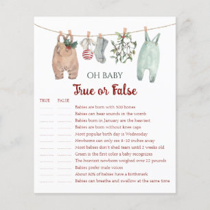 Vêtements de Noël Oh Bébé Vrai ou Faux