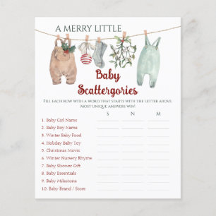 Vêtements de Noël Un Bébé Joyeux Petit Scattergori