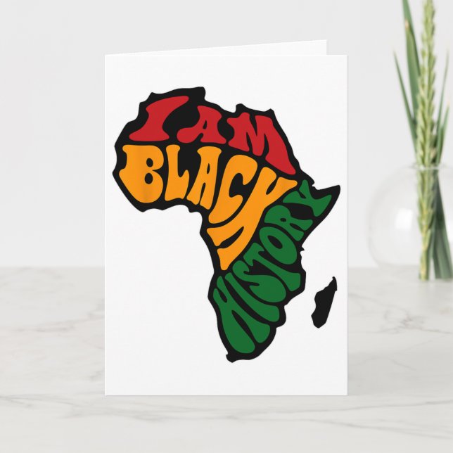 Vêtements du Mois de l'Histoire des Noirs Carte de (Devant)