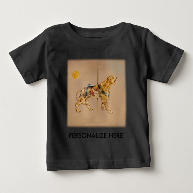 Vêtements pour bébés, T-shirts - Carousel Tiger (Devant)
