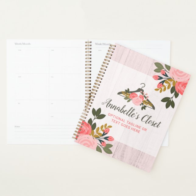 Vêtements Roses floraux penderie Boutique de mode (Devant avec enveloppe)