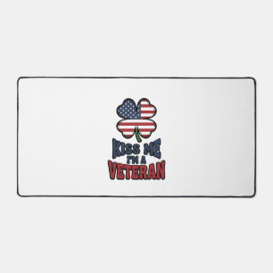 Vétéran Embrasse Moi Clover Patriotique Vintage Ch