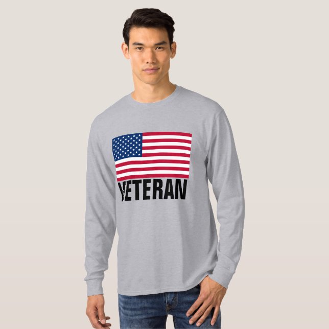 VÉTÉRAN PATRIOTIQUE MILITAIRE T-SHIRTS TEE - SHIRT (Devant entier)