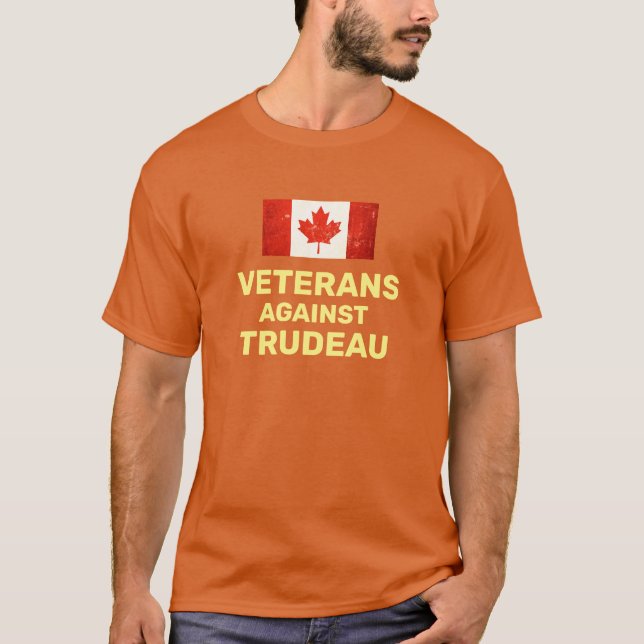 VÉTÉRANS CONTRE TRUDEAU T-SHIRT (Devant)