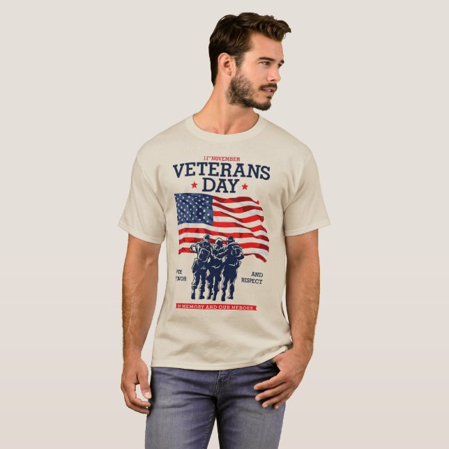 Veterans Day t-shirt usa memorial 2025 (Devant entier)
