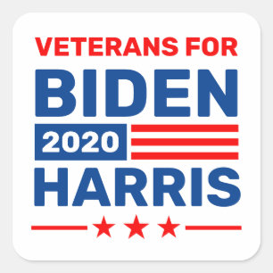 Vétérans pour les Stickers Électoraux Biden Harris