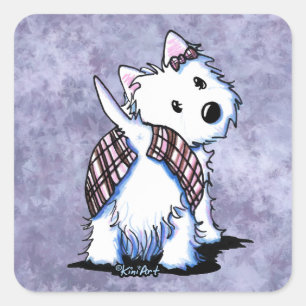 Vêtu De Tuer Des Stickers Westie