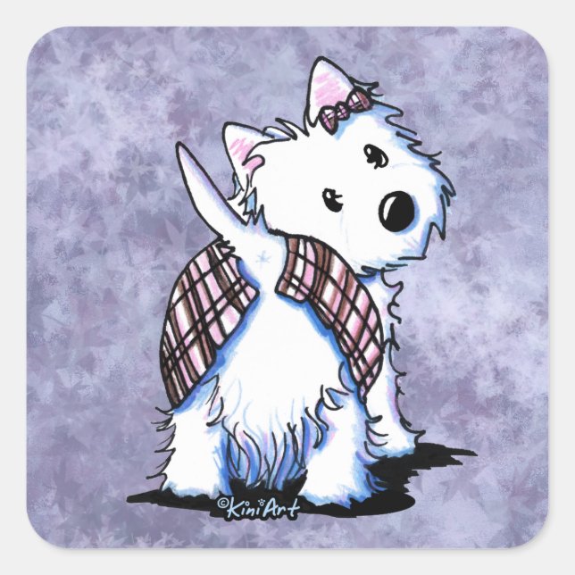 Vêtu De Tuer Des Stickers Westie (Devant)