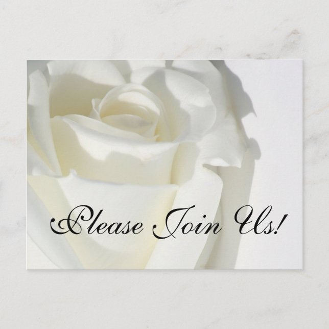 Veuillez nous rejoindre ! Carte postale d'invitati (Devant)