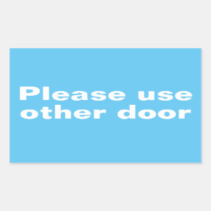 Veuillez utiliser d'autres stickers de porte