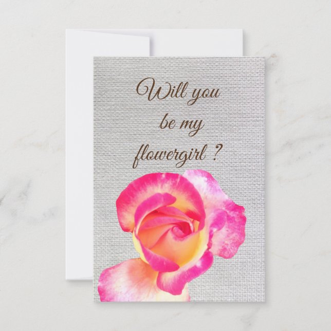 Veux-tu être ma demoiselle d'honneur carte d'invit (Devant)