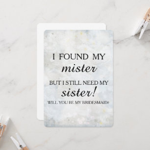 Veux-tu être ma demoiselle d'honneur ? invitation