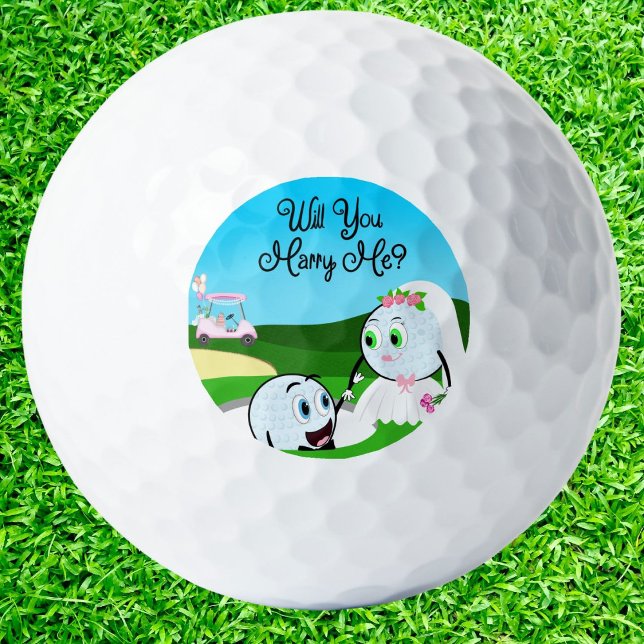 Veux-tu m'épouser Balles de Golf (Créateur téléchargé)