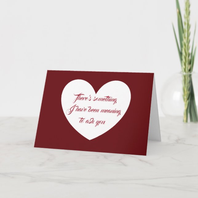 veux-tu m'épouser carte (Devant)