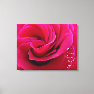 Veux-tu m'épouser ! Oui ! art impressions Rose Mar
