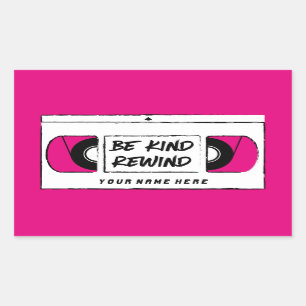 VHS Be Kind Rewind Novelty Sticker