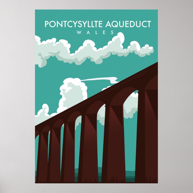 Viaduc de Leaderfoot affiche de voyage en Écosse (Devant)