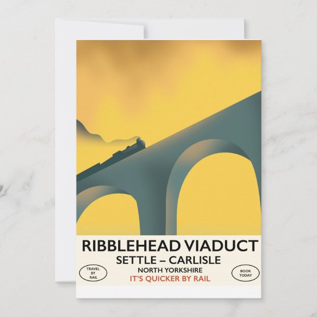 Viaduc de Ribblehead Yorkshire locomotive (Devant)