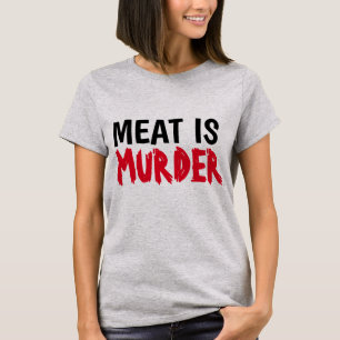 VIANDE EST T-shirts MEURDER, Végétarien Végétarien