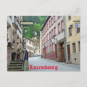 Vianden, Scène de rue Luxembourg Carte postale