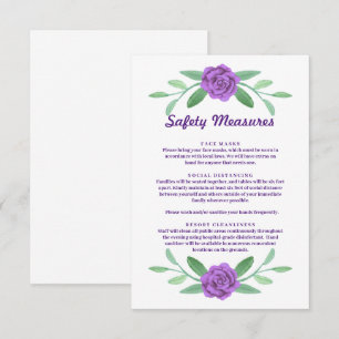 Viandes florales violettes Mesures de sécurité des
