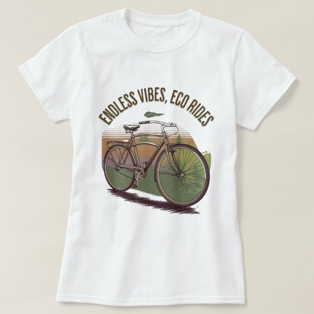 Vibe cycliste, T-Shirt Éco (Design devant)