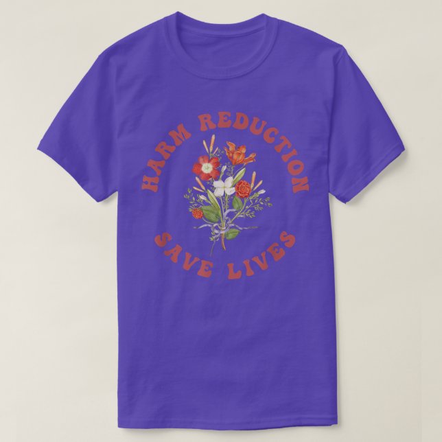 Vibe florale - T-shirt réduction des dommages (Design devant)