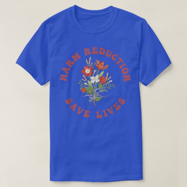 Vibe florale - T-shirt réduction des dommages (Design devant)