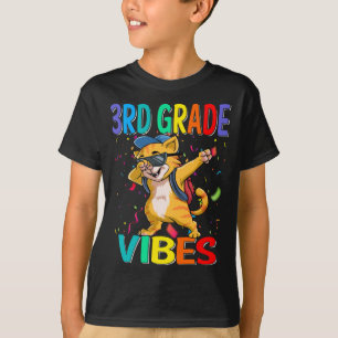 Vibes 3e année Chat Retour à l'école T-shirt