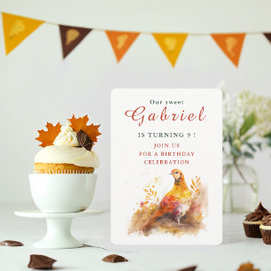 Vibes automnales Pheasant - Carte d'invitation d'a