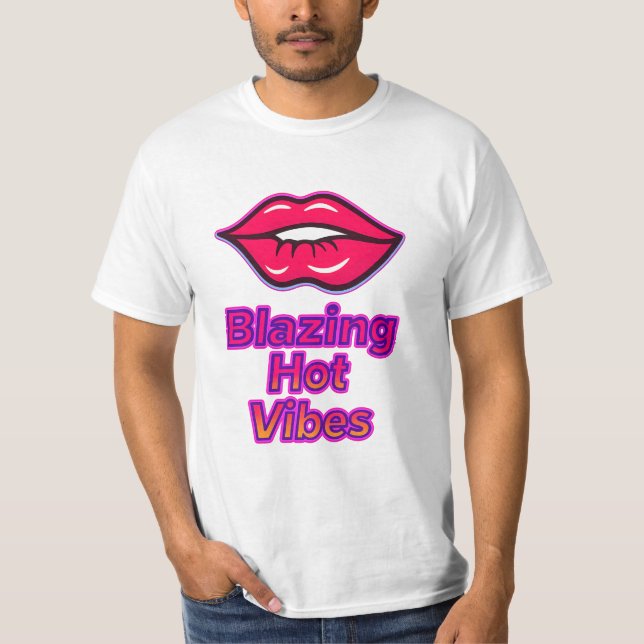 Vibes chaudes Blazing Men's Value T-shirt par Free (Devant)