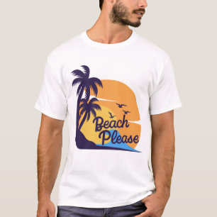 Vibes coucher de soleil sur la plage   T-shirt tro