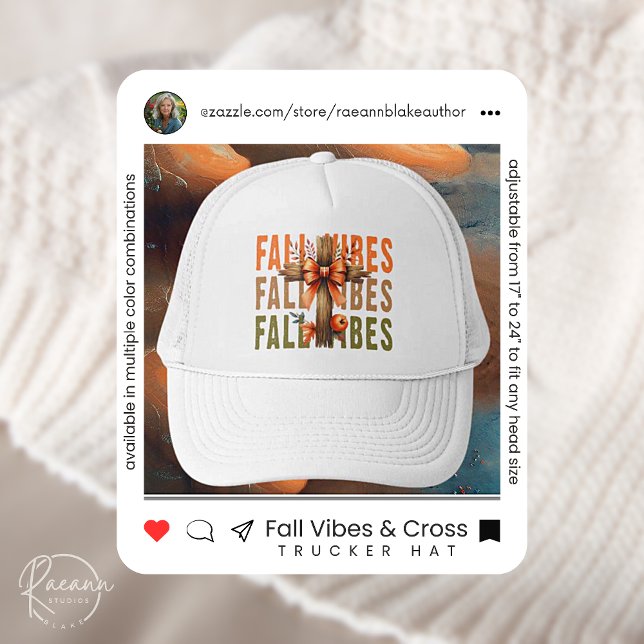 Vibes d'Automne et Casquette de Trucker à Croix (Créateur téléchargé)