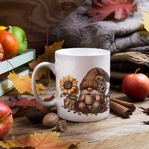 Vibes d'automne mignonne Gnome Mug