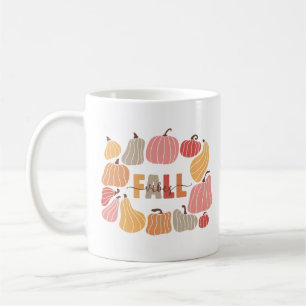 Vibes d'automne rétro Mug avec de mignons Citrouil