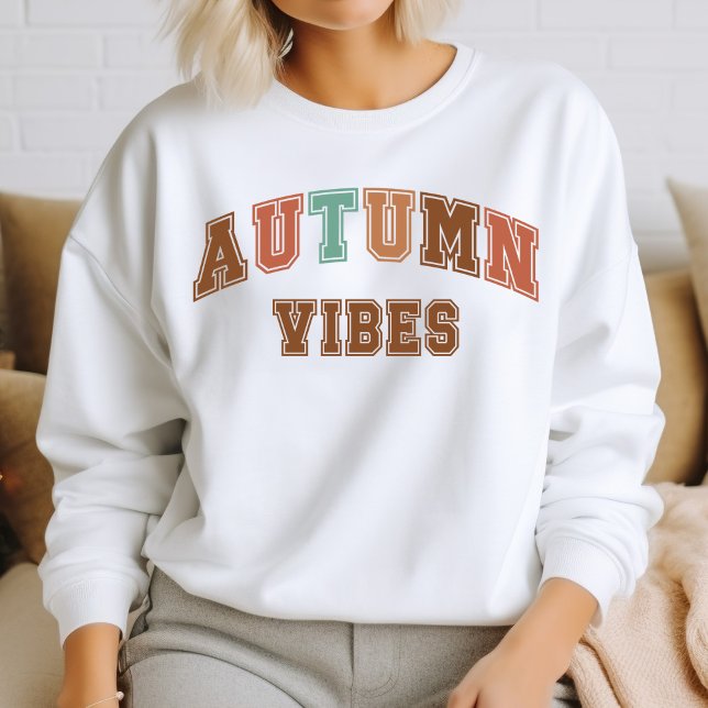 Vibes d'automne tendance Varsity Sweatshirt (Créateur téléchargé)