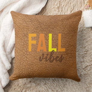 Vibes De Automne Rustique Faux Oreiller Brown En C
