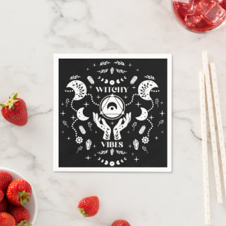 Vibes de cuisine Halloween serviettes en papier