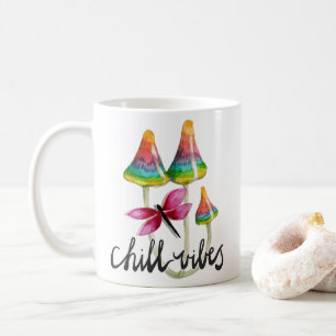 Vibes de frisson de champignons arc-en-ciel Mug de