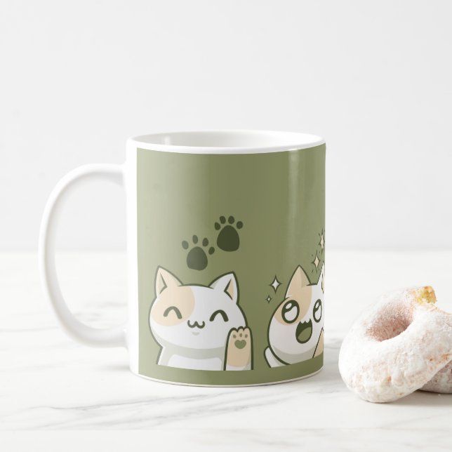 Vibes de Kitty Mug (Avec donut)
