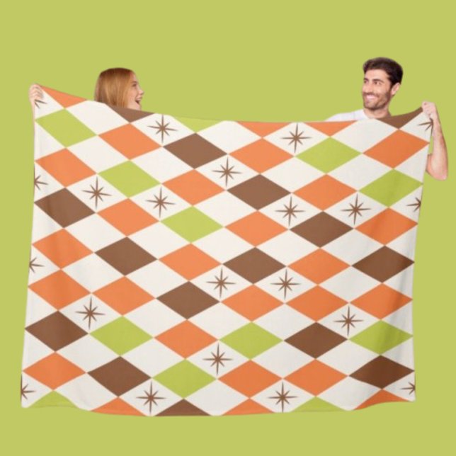 Vibes de milieu de siècle – Couverture en polaire  (Créateur téléchargé)