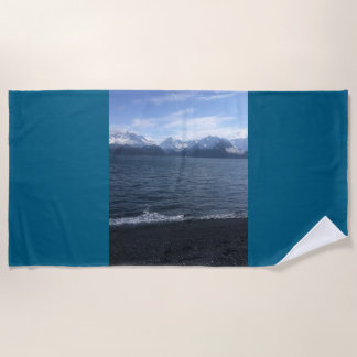 Vibes de plage de l'Alaska : Serviette de plage ro