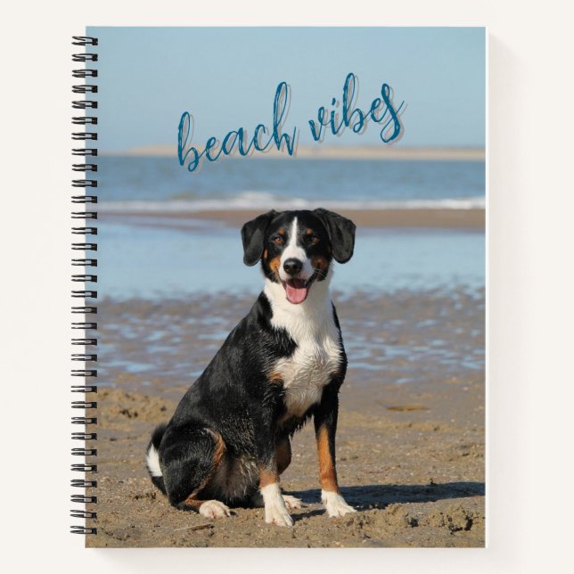Vibes de plage personnalisable grand carnet (Devant)