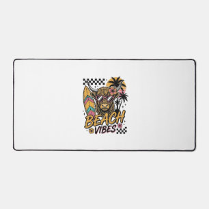 Vibes de plage vache highland été art vectoriel_1