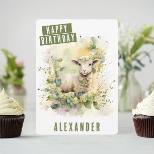 Vibes de printemps Lampe Carte d'anniversaire