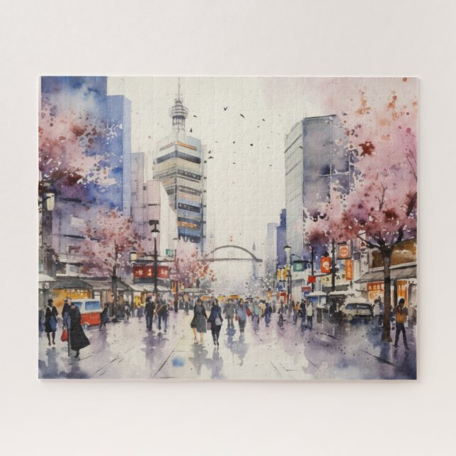 Vibes de Tokyo - Puzzle d'art Cityscape (Horizontal)