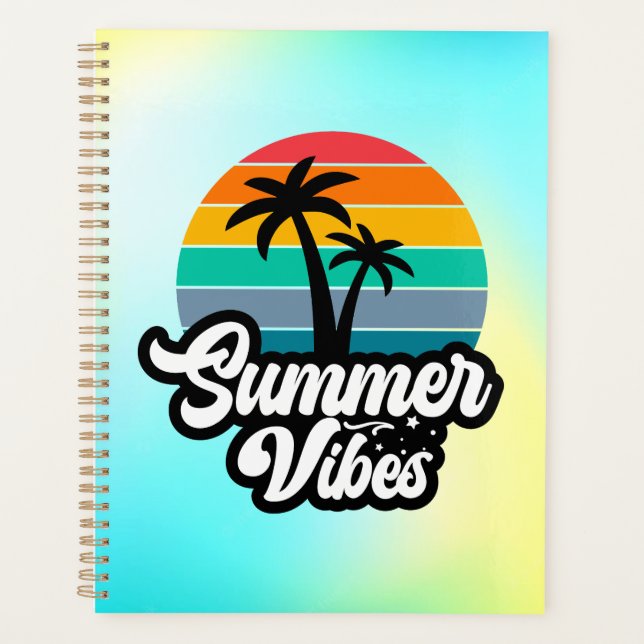 Vibes d'été avec design de palmiers (Devant)